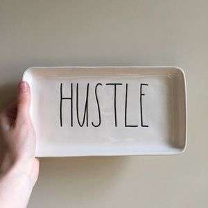 Rae Dunn Hustle plate